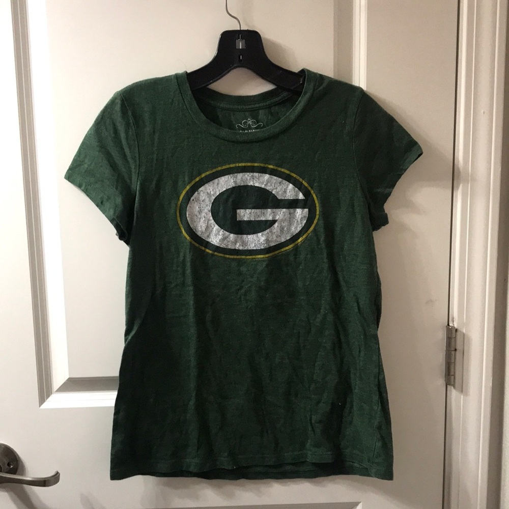 S Old Navy Green Bay Packers NFL Women’s T-Shirt PreLoved Lightweight Tee Grunge